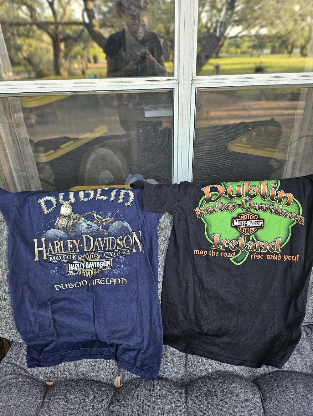 Lot 2 Bravado Harley Davidson Motorcycles Black Cotton Dublin Ireland T-Shirts M